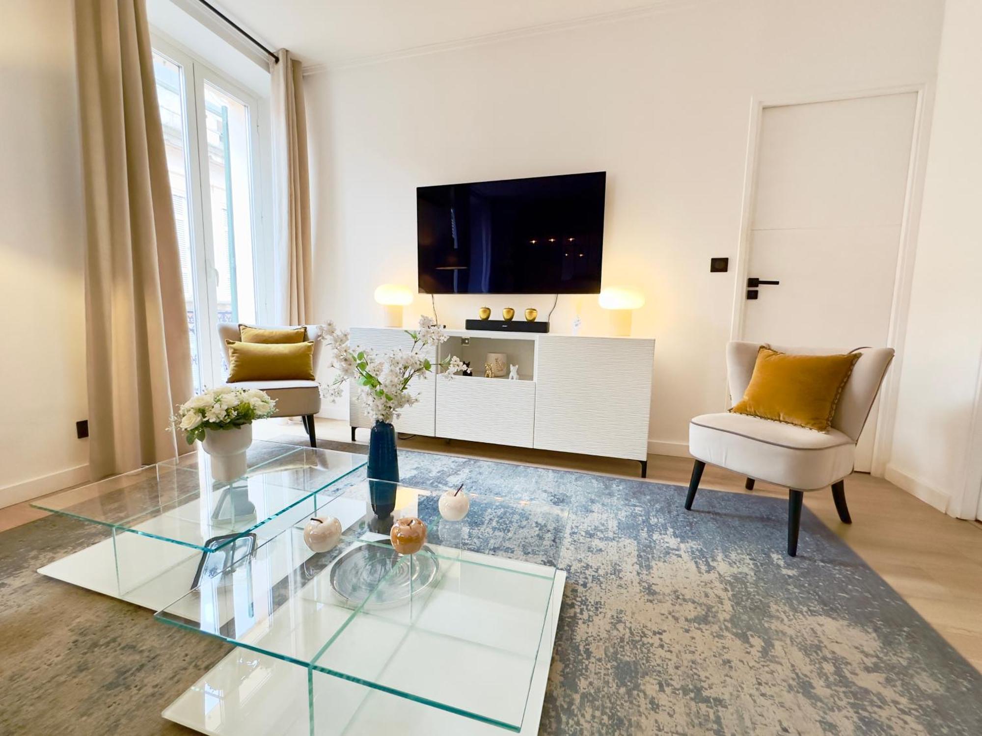 Superbe 3 pièces 80m2 - Espace bureau - 2mn Beach Croisette Cannes Esterno foto